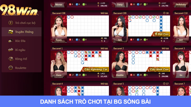 Các game sòng bài nổi bật