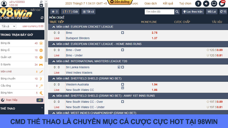 Khái niệm về CMD thể thao